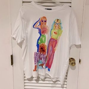 Zara Oversized Graphic Tee.